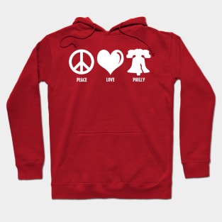 Peace Love Philly Philadelphia Liberty Bell Lover Hoodie